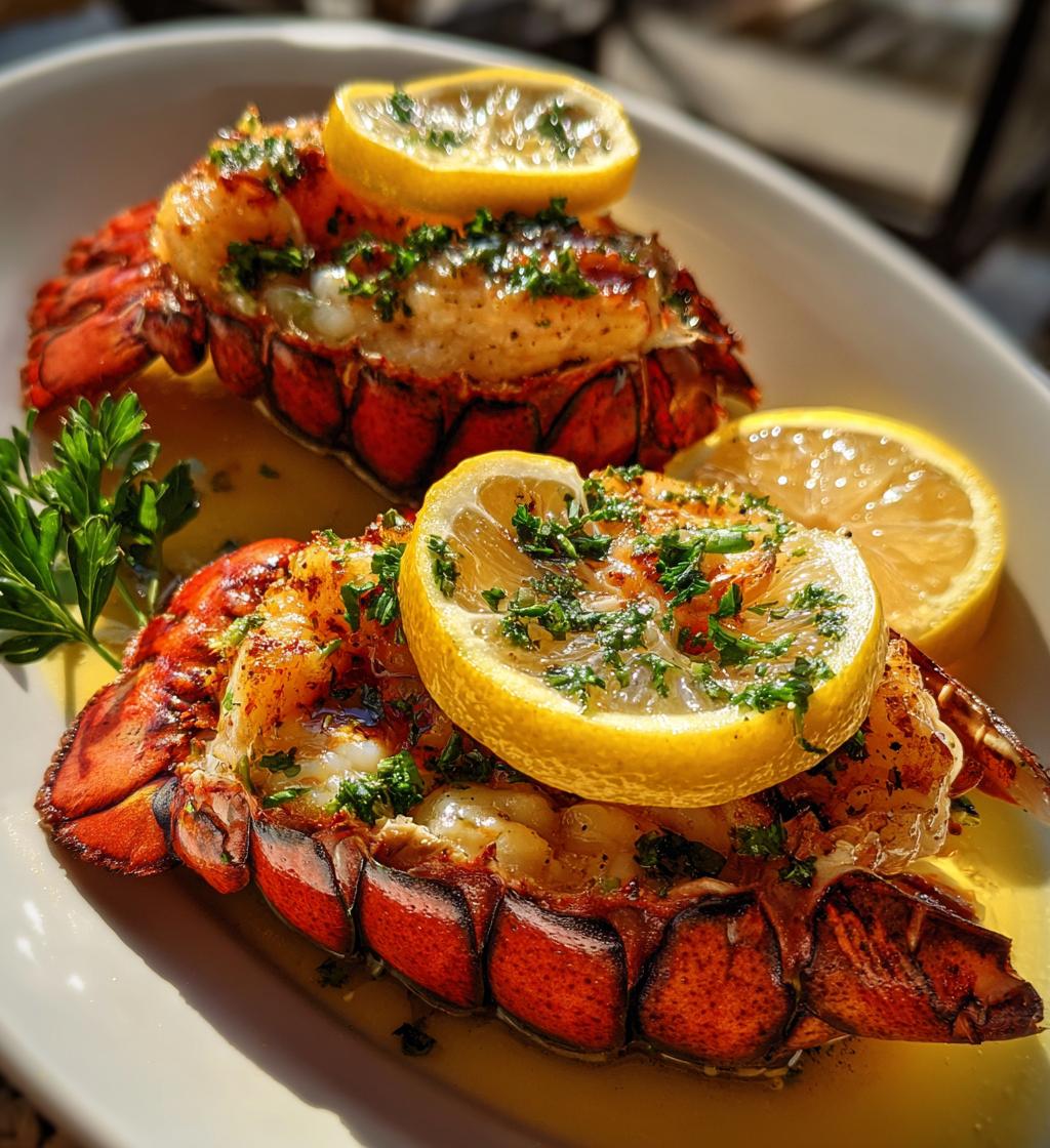 lobster tail plating presentation