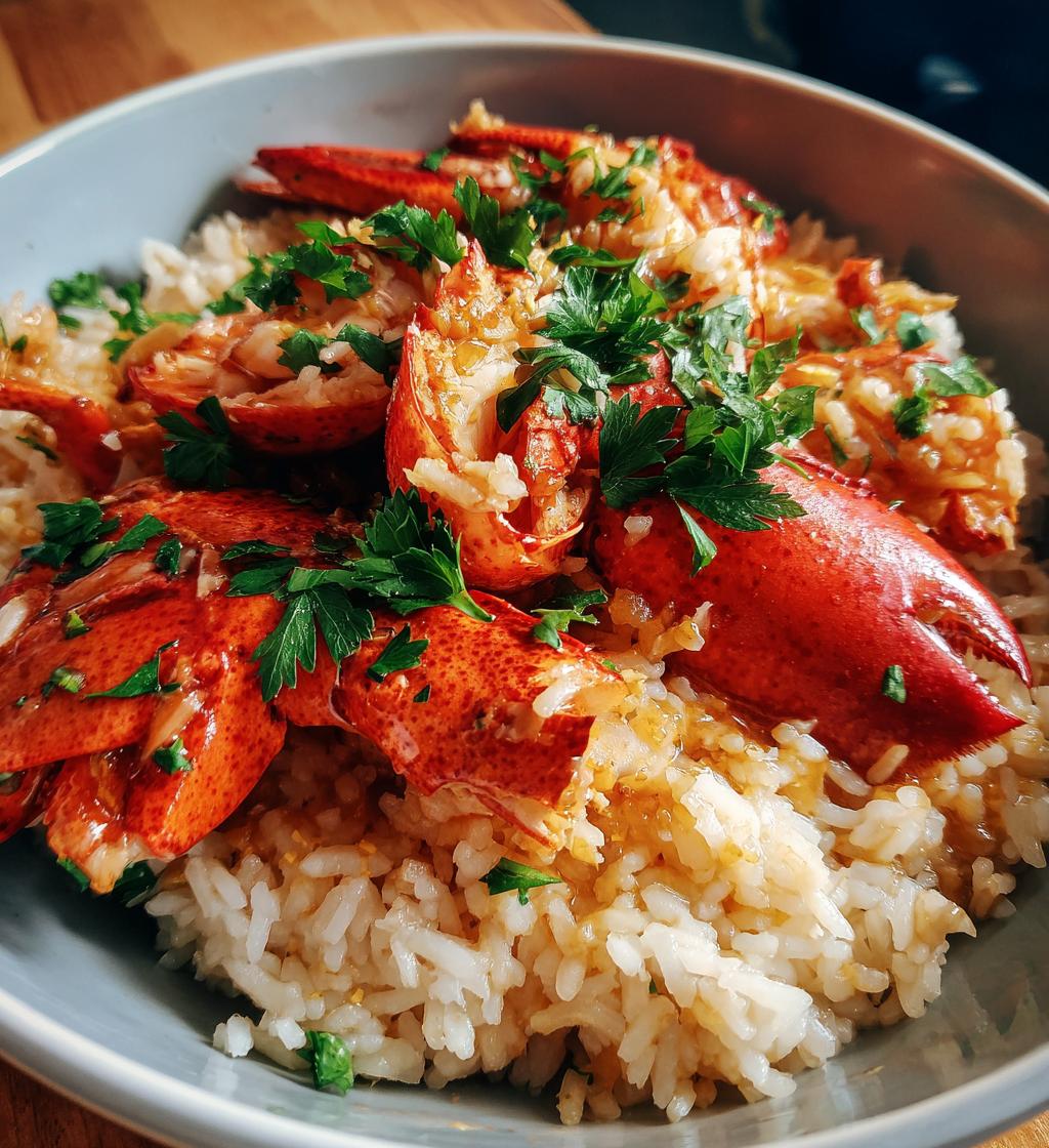 lobster with rice