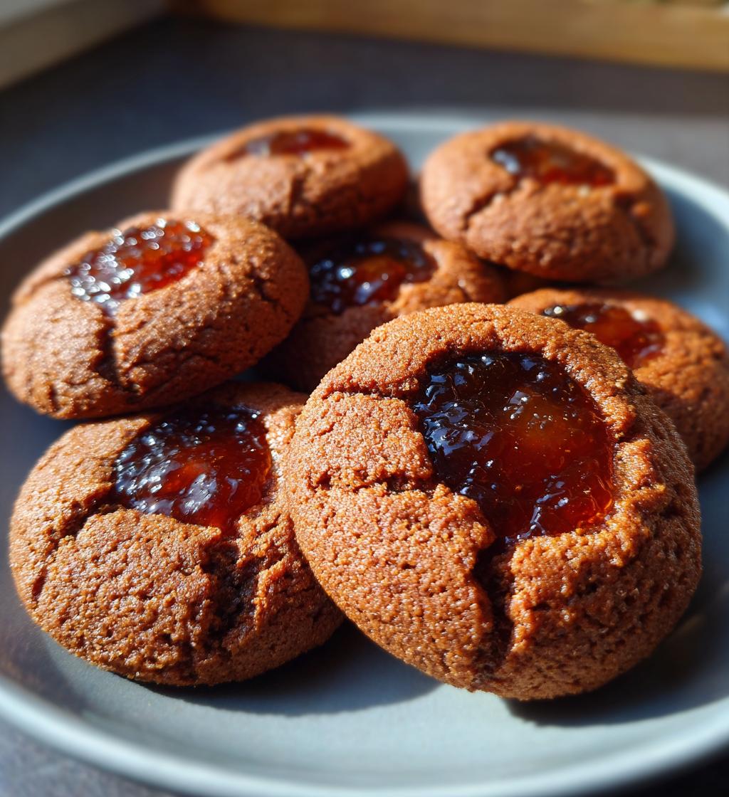 molasses thumbprint cookies