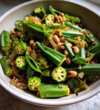 okra and black eyed peas