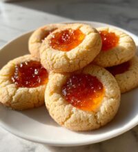 orange thumbprint cookies