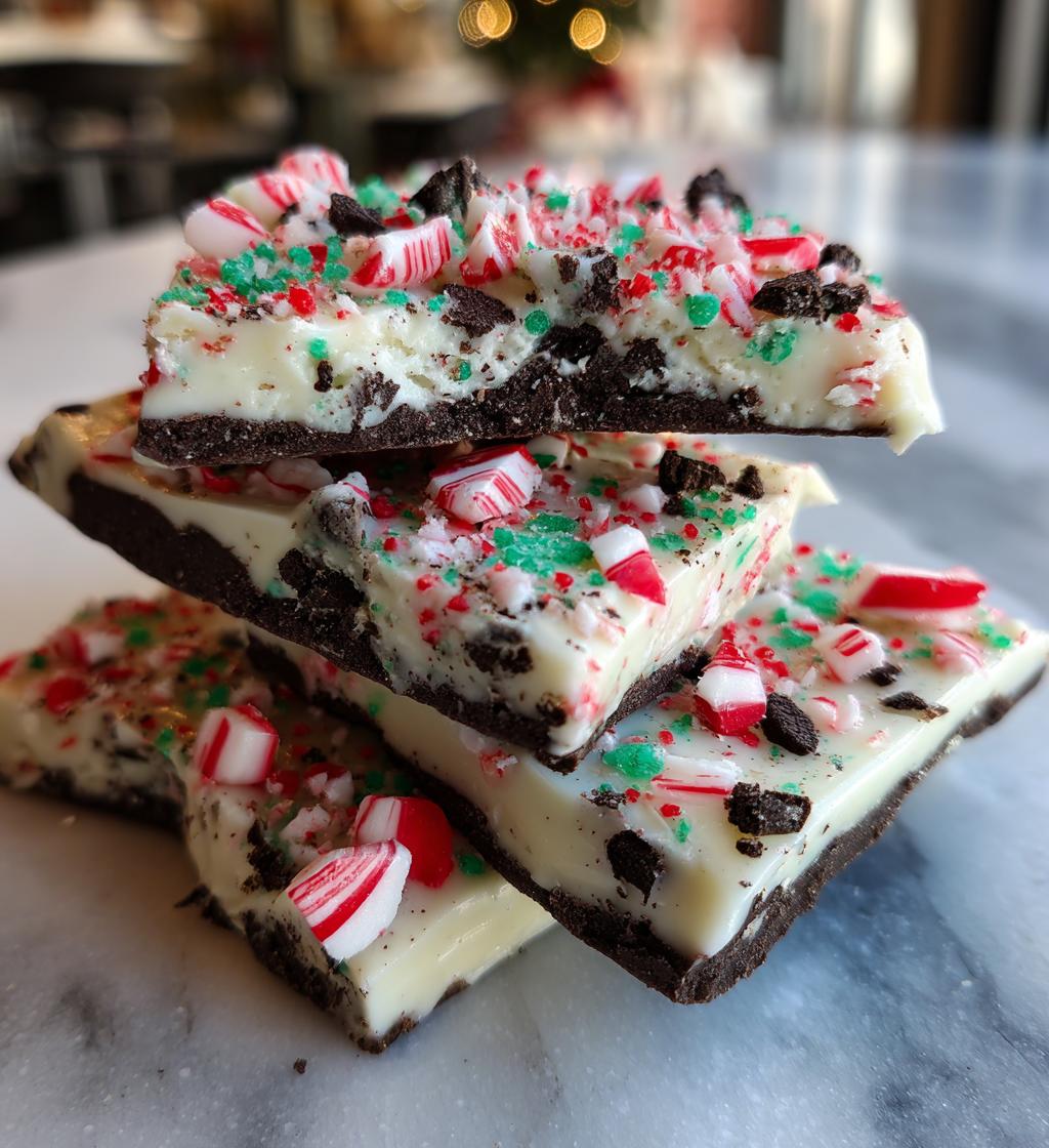 oreo peppermint bark