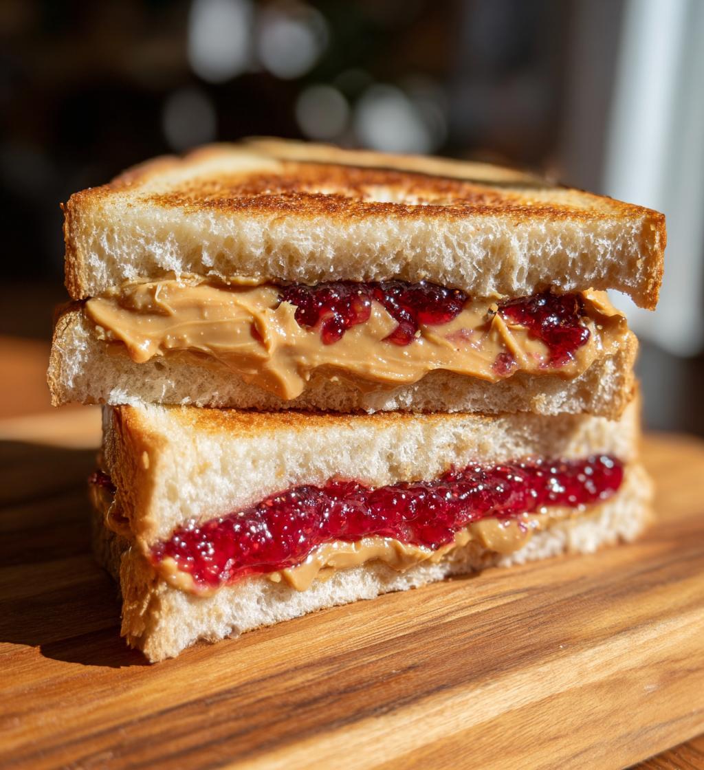 peanut butter and jelly sandwich