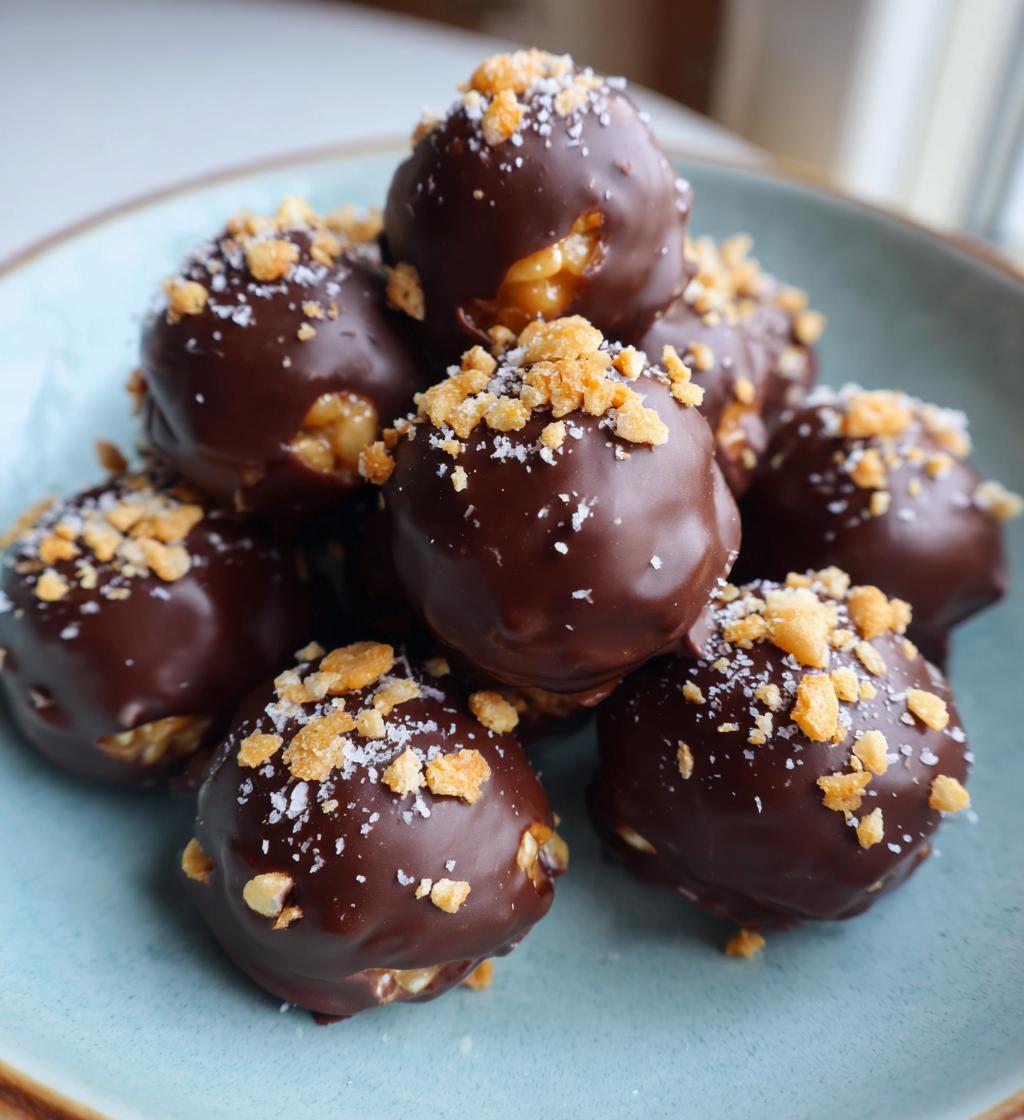 peanut butter balls with rice krispies