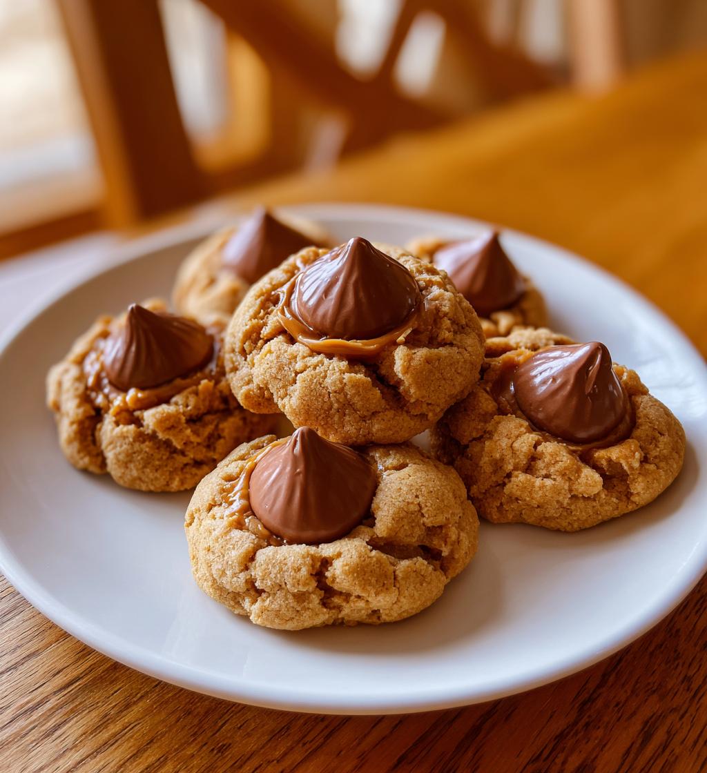 peanut butter cookies with kisses