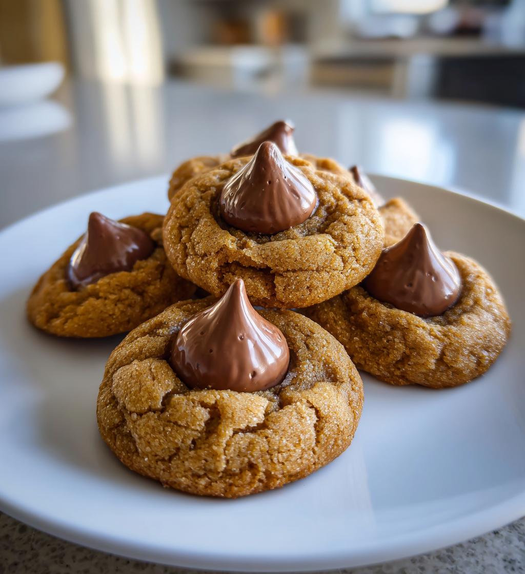 peanut butter hershey kiss cookies