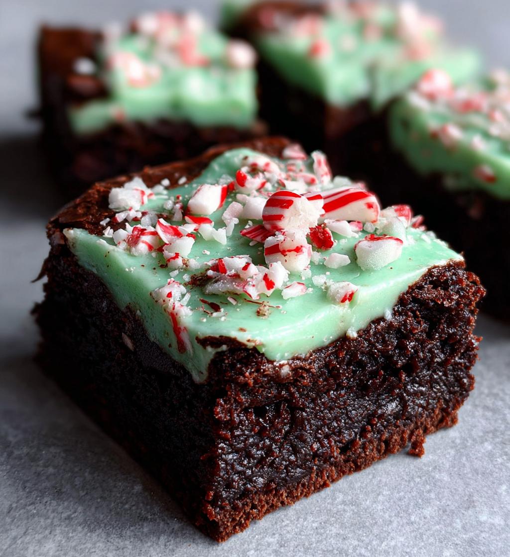 peppermint brownie