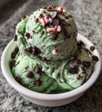 peppermint ice cream dessert