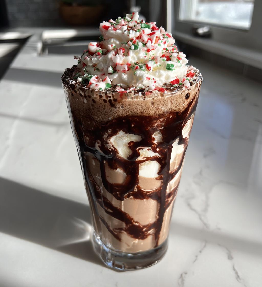peppermint milkshake