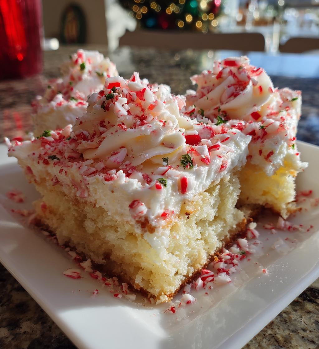peppermint poke cake