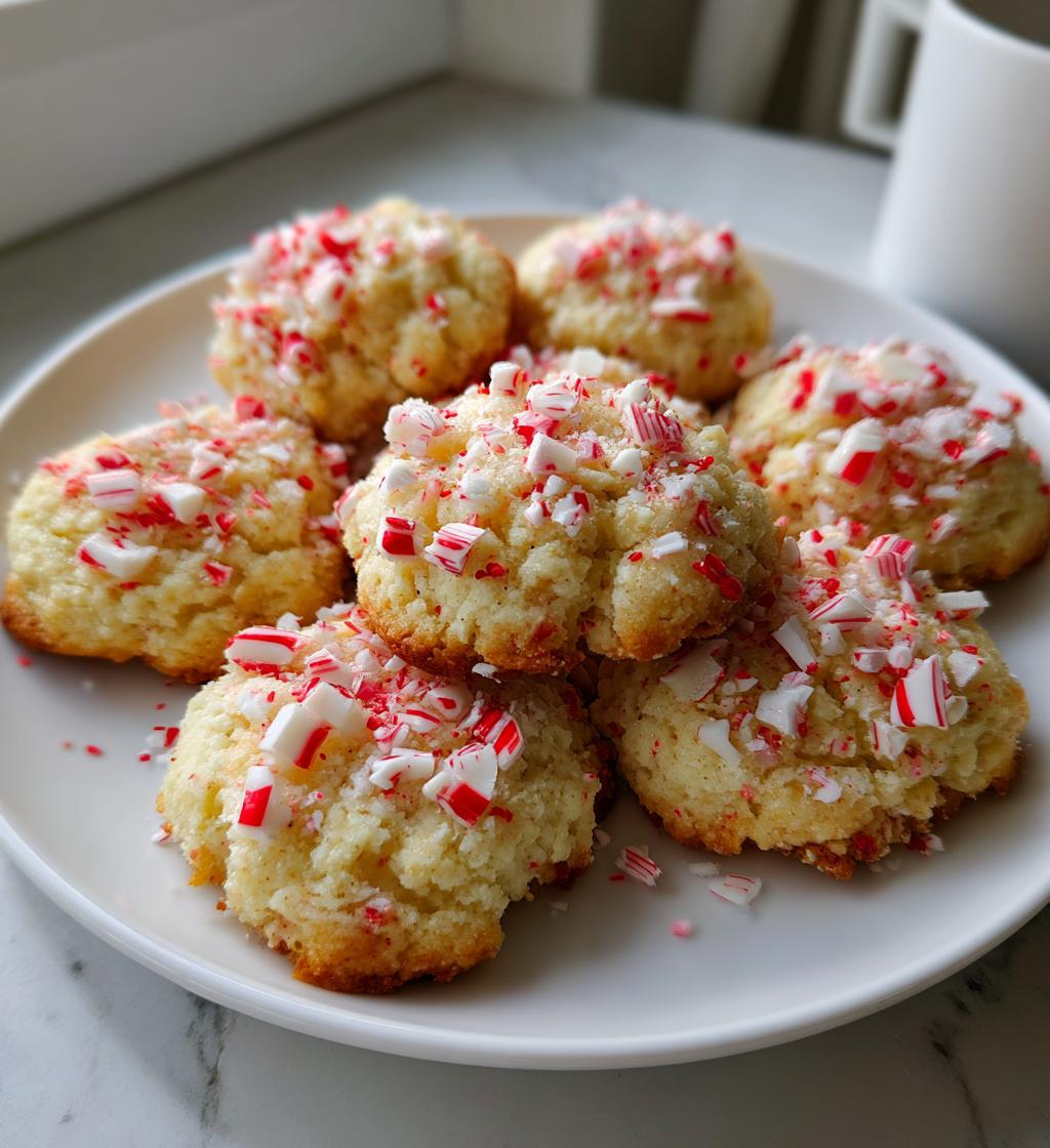 peppermint shortbread cookies