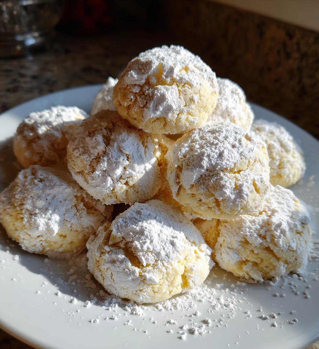 peppermint snowball cookies