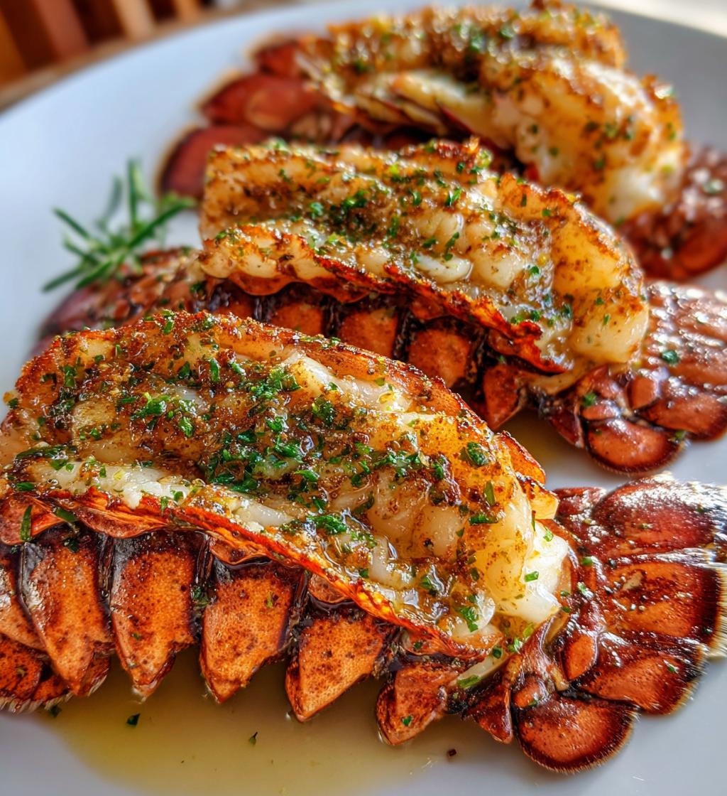 preparing lobster tails