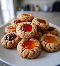 pumpkin thumbprint cookies
