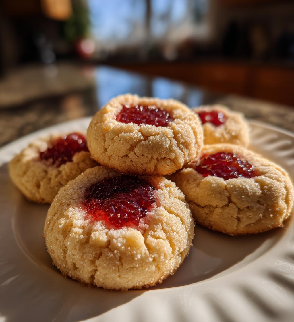rasberry thumbprint cookies