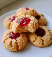 raspberry almond thumbprint
