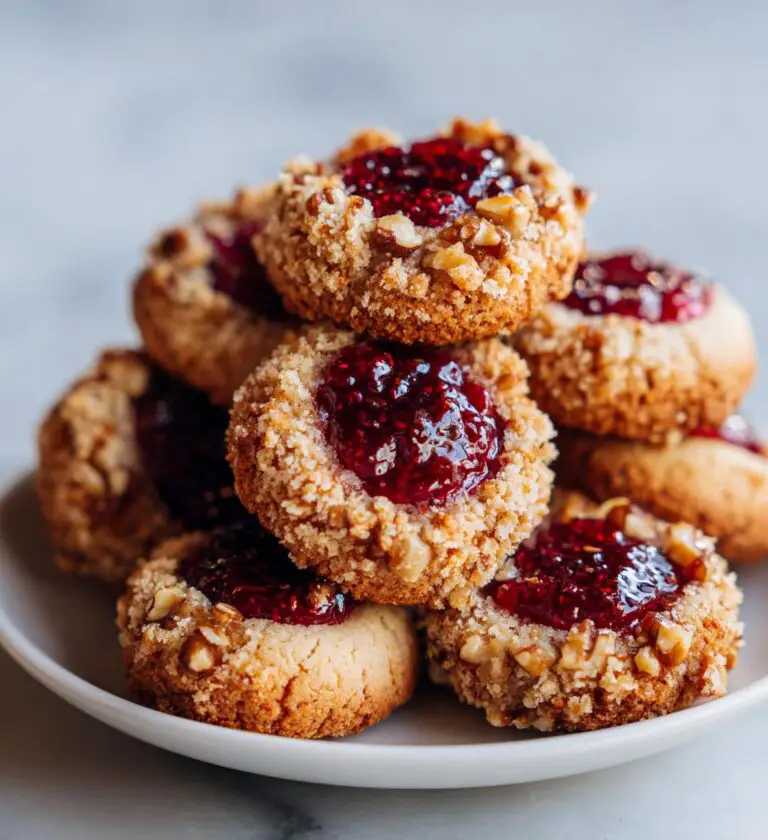 Raspberry Walnut Thumbprint Cookies that will Delight You – Vihaad Przepisy