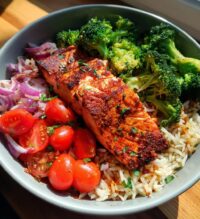 red lobster salmon bowl