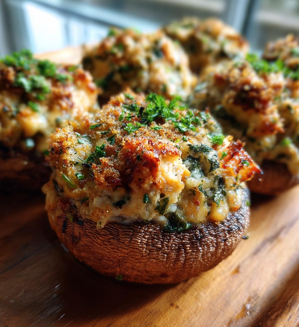 red lobster stuffed mushrooms