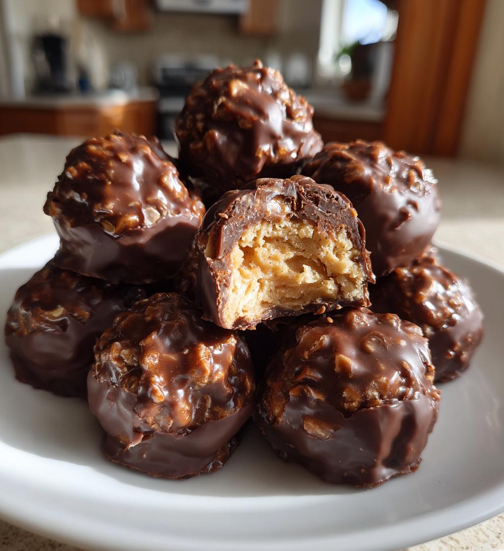 rice krispie buckeyes peanut butter balls