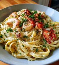 shrimp and lobster alfredo