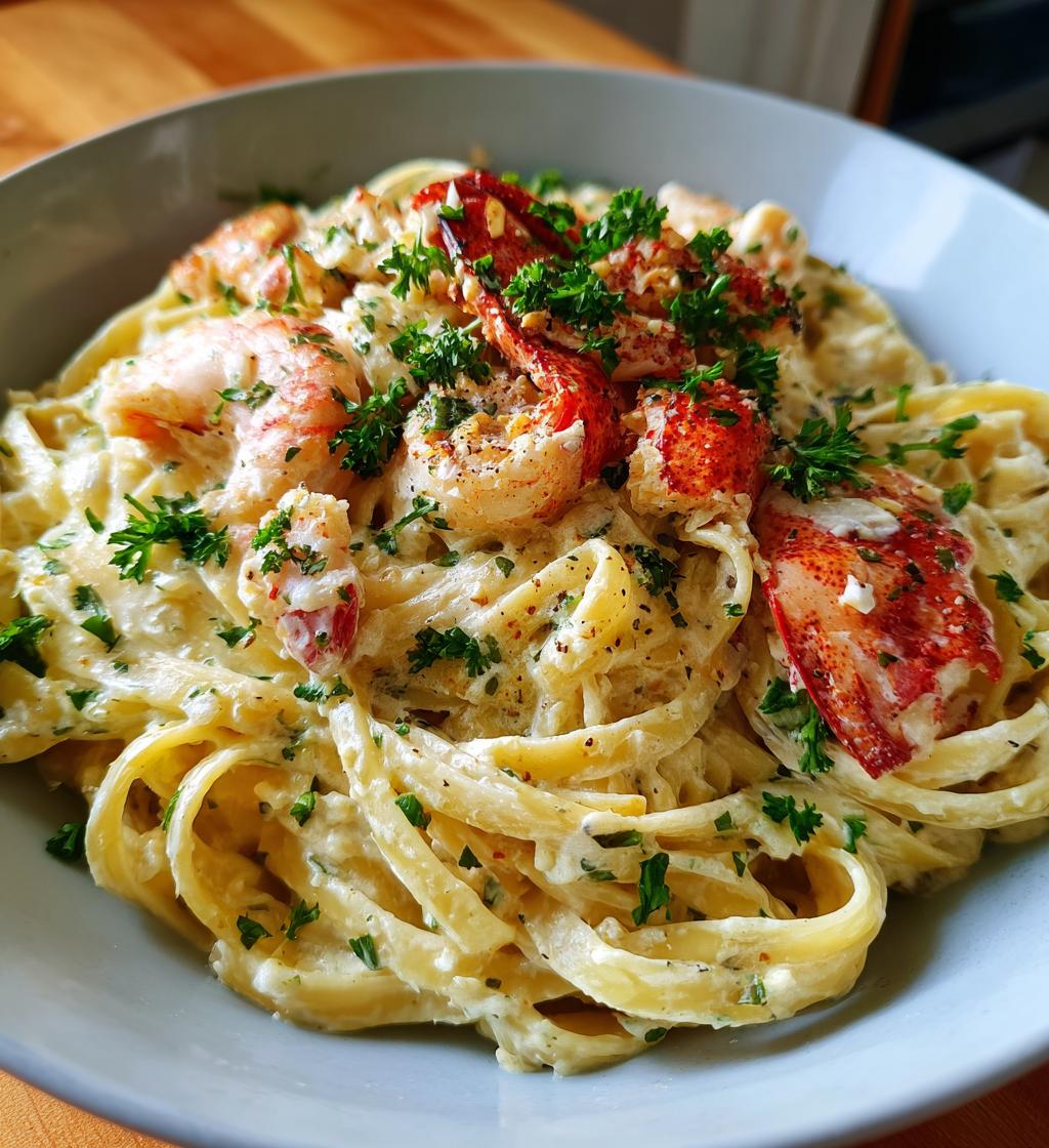 shrimp and lobster alfredo
