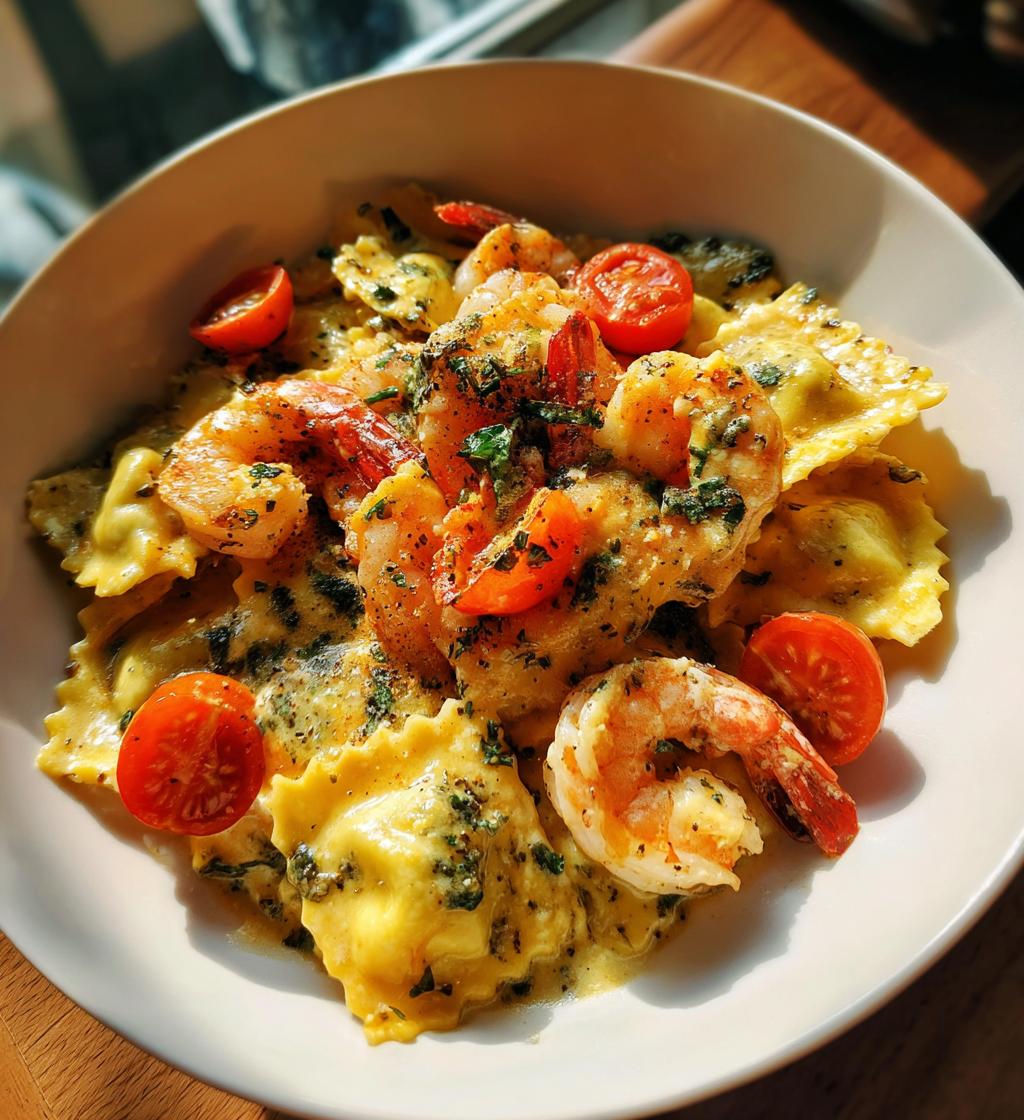shrimp and lobster ravioli