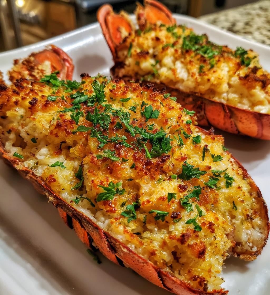 shrimp stuffed lobster tail