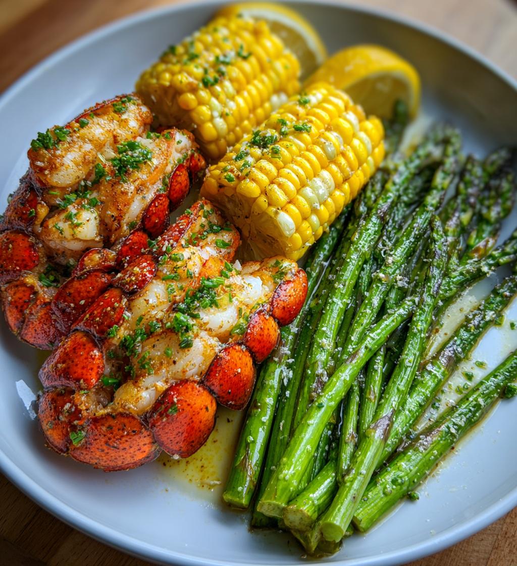 sides with lobster tail