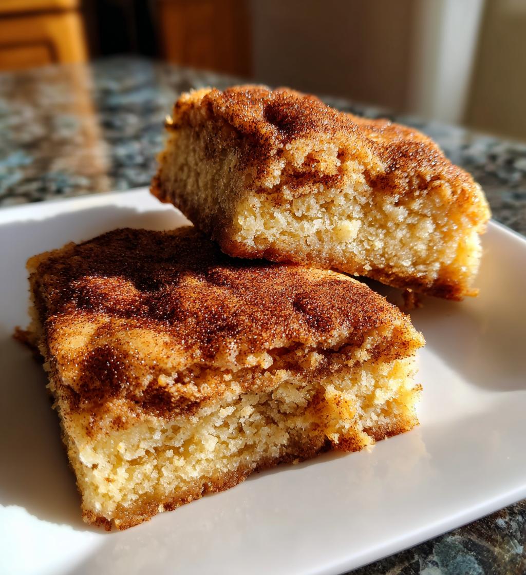 snickerdoodle blondie bars