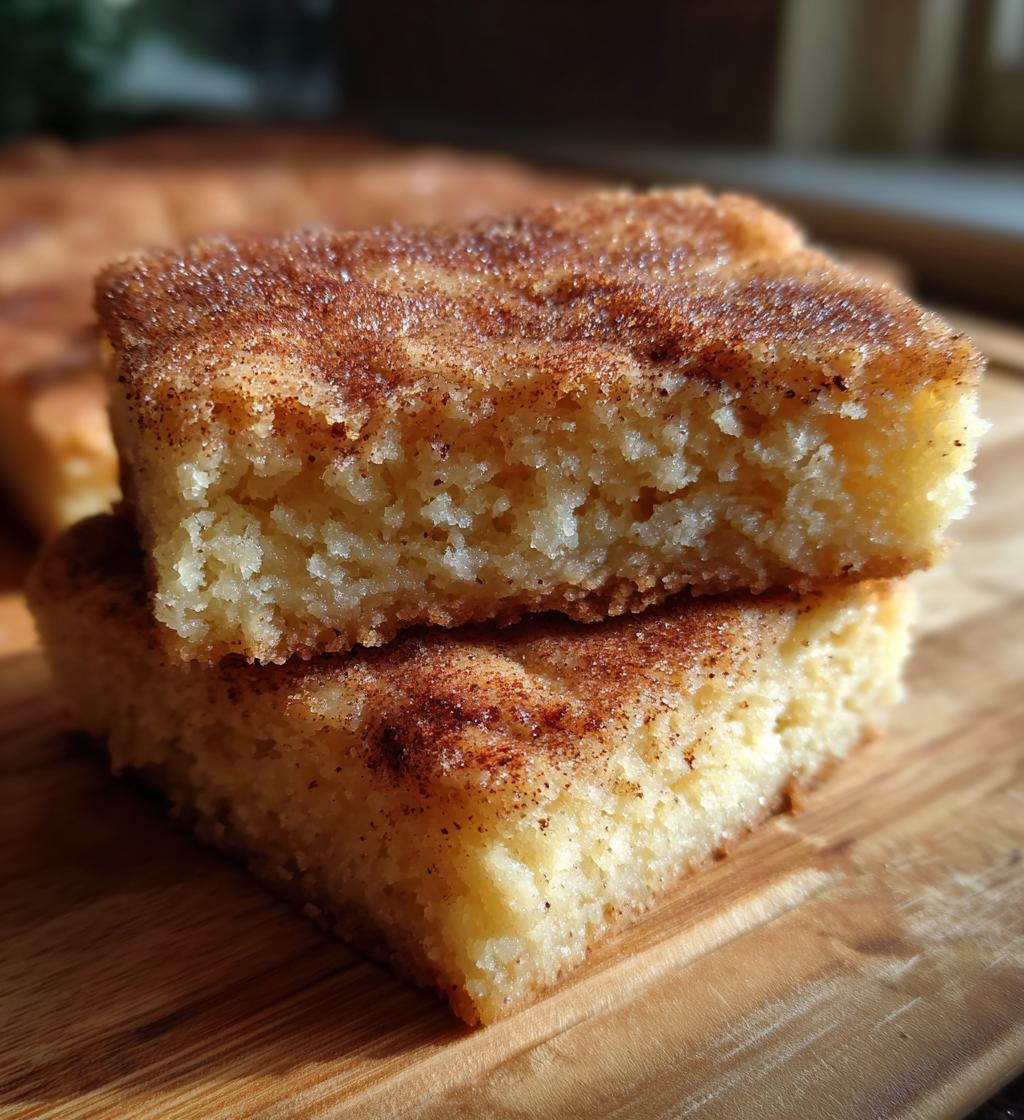 snickerdoodle cookie bars 9x13