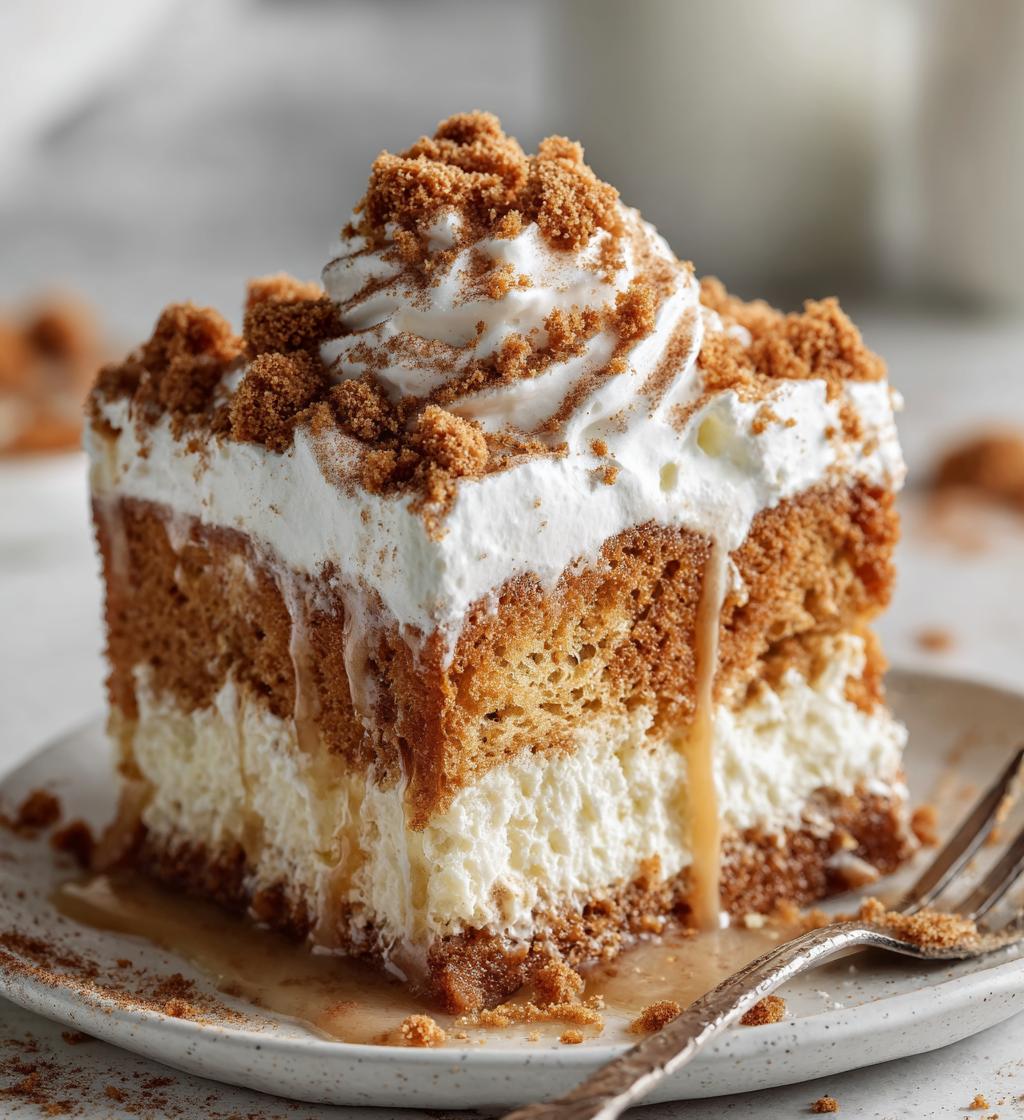 snickerdoodle poke cake