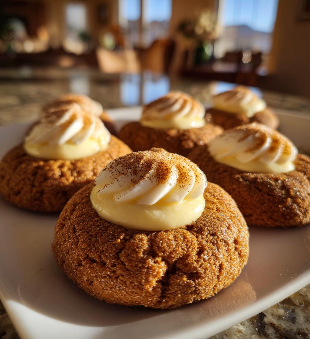 snickerdoodle thumbprint cookies