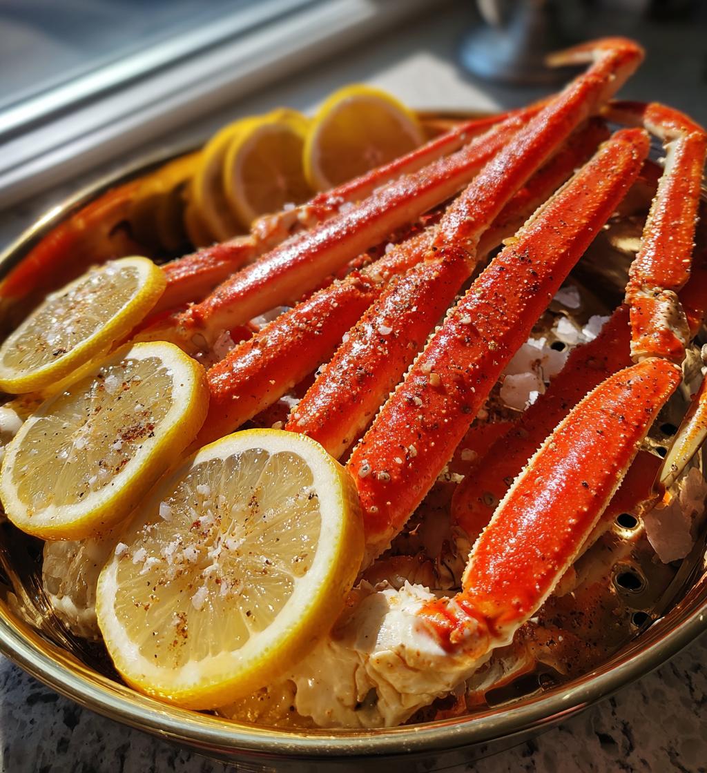 steam crab legs in pot