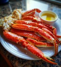 steamed crab legs