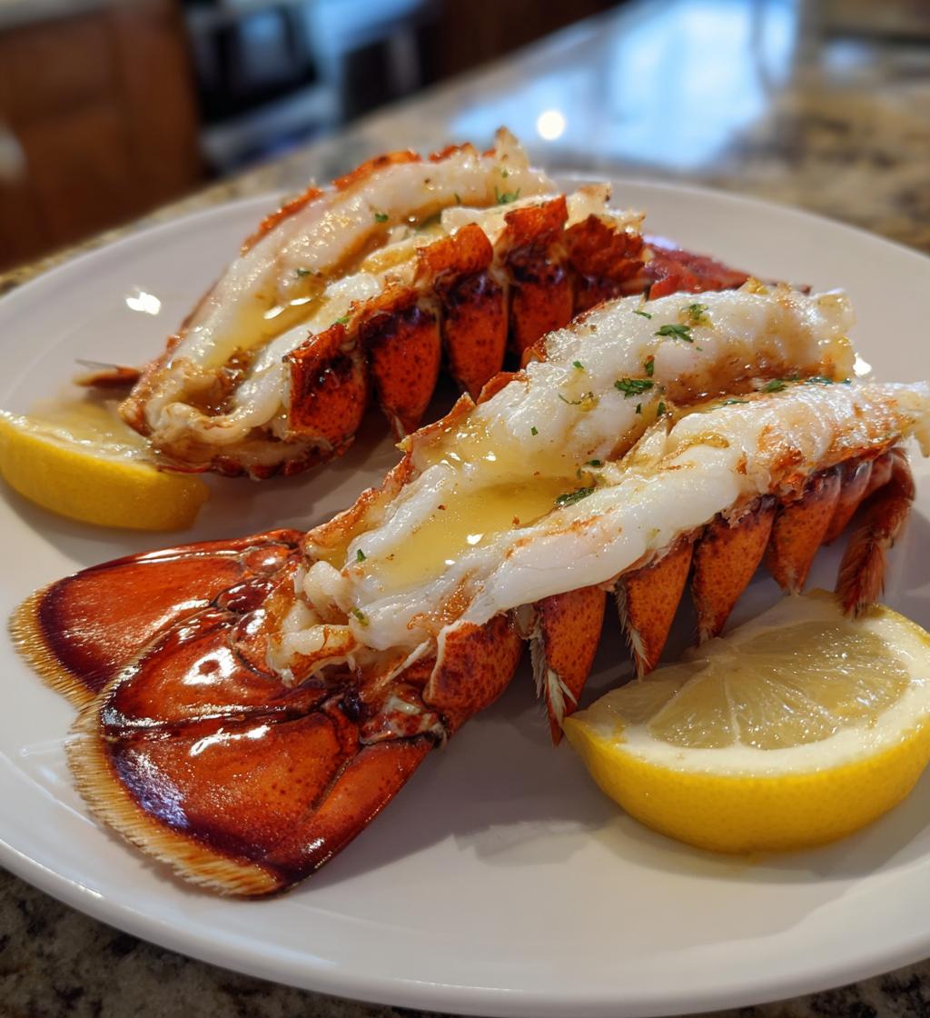 steamed lobster tails