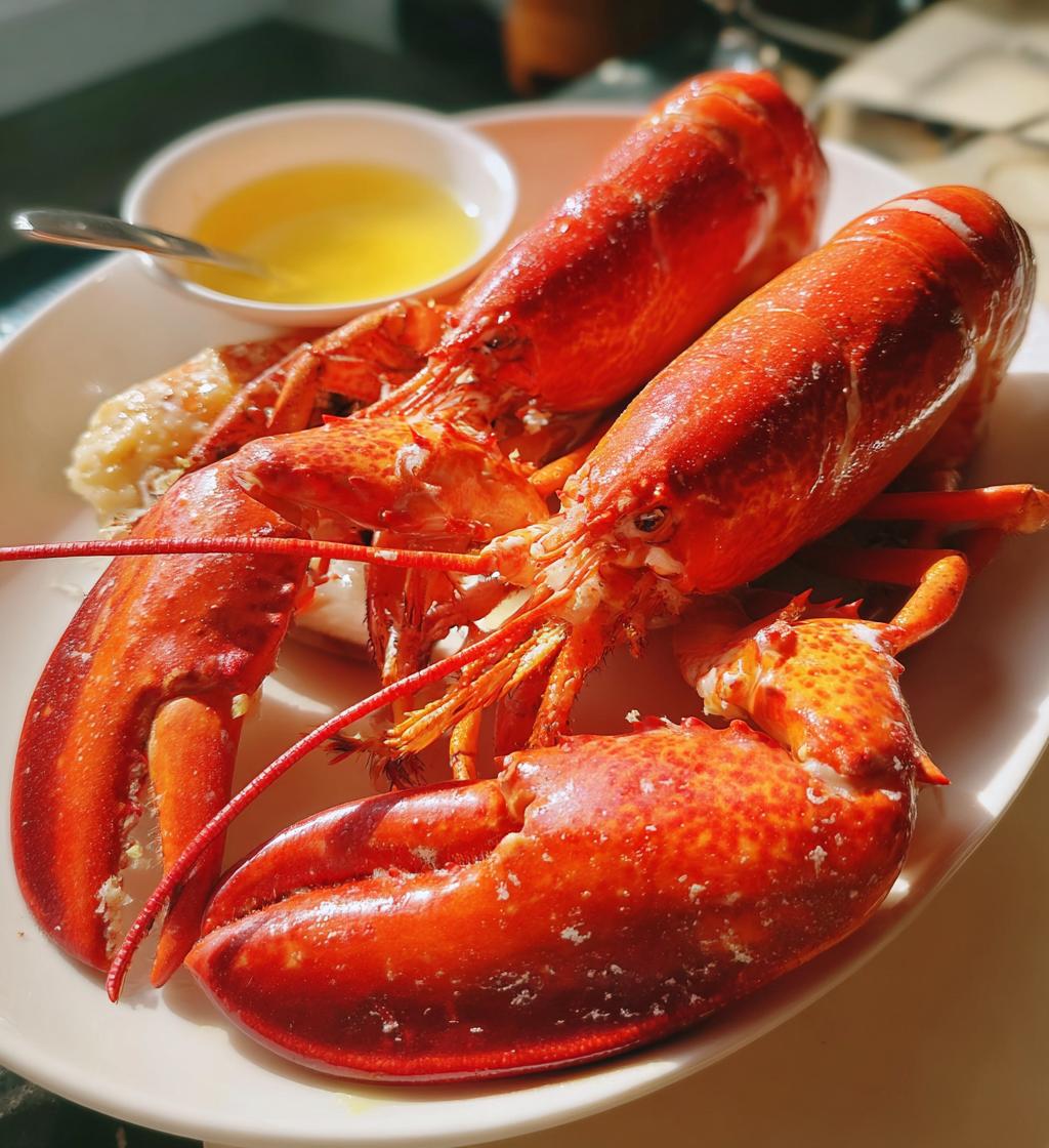steamed lobster