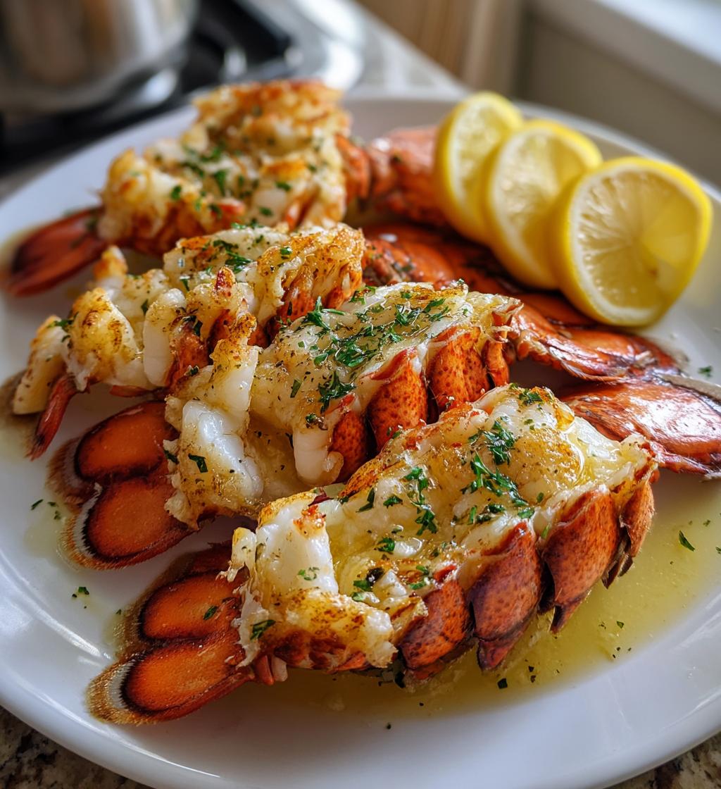 steaming lobster tails