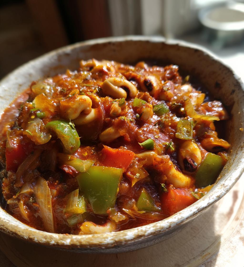 stewed black eyed peas