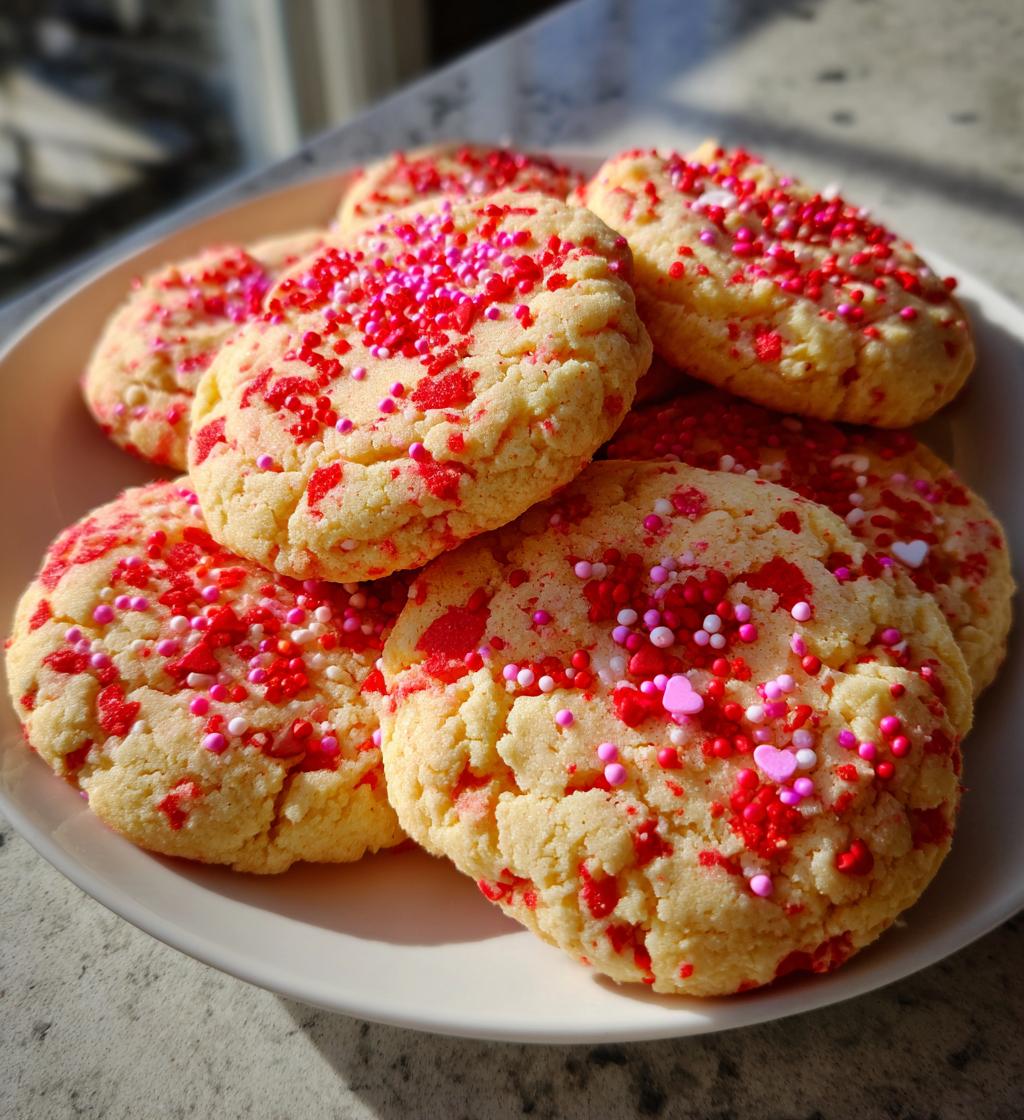 valentine butter cookies