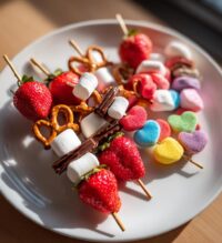 valentine candy skewers