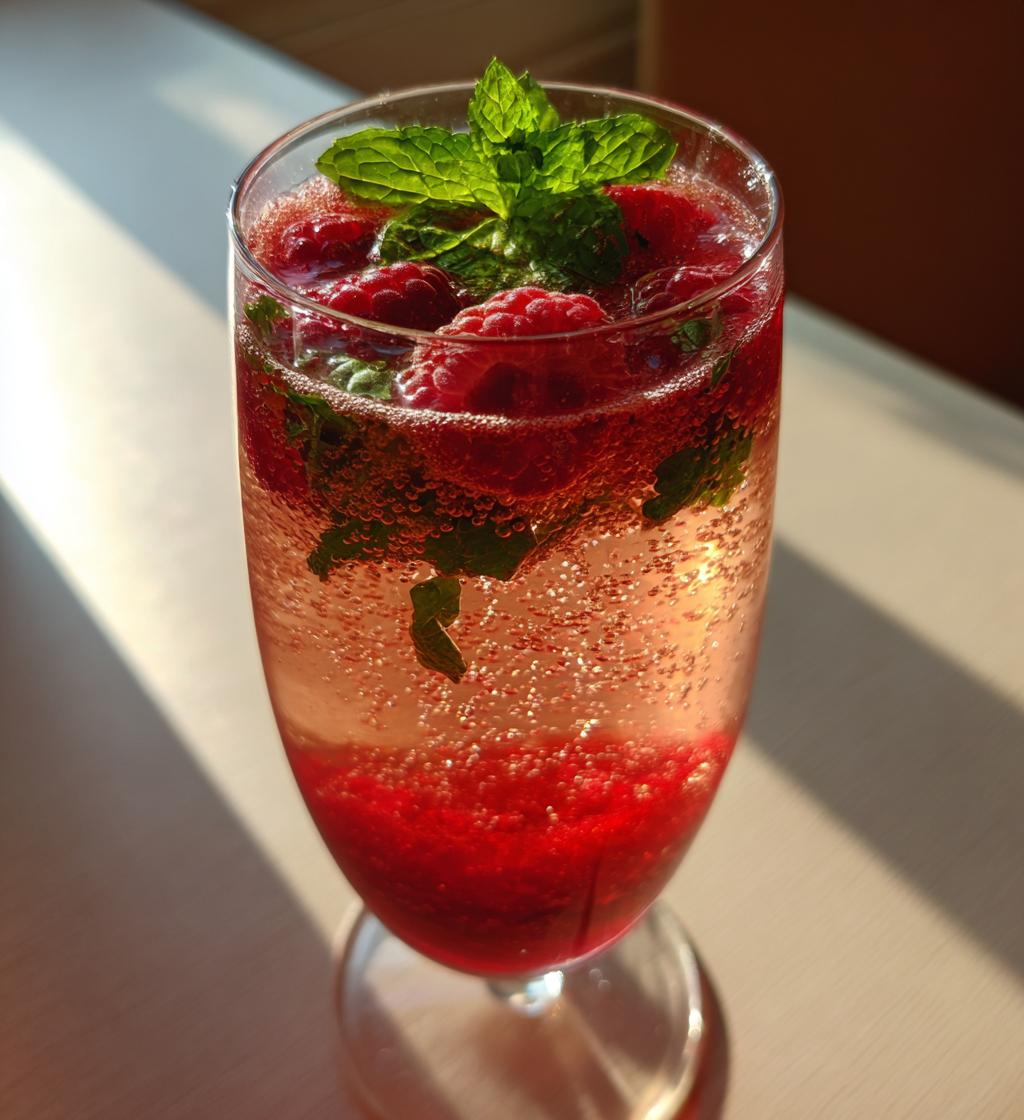 valentine champagne cocktails