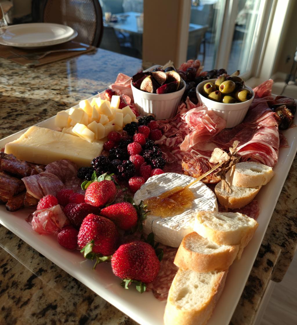 valentine charcuterie board