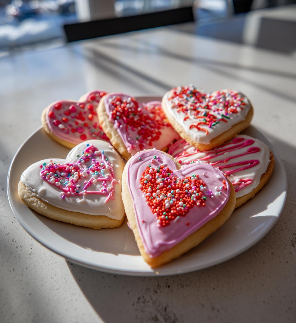 valentine cookies decorated ideas easy