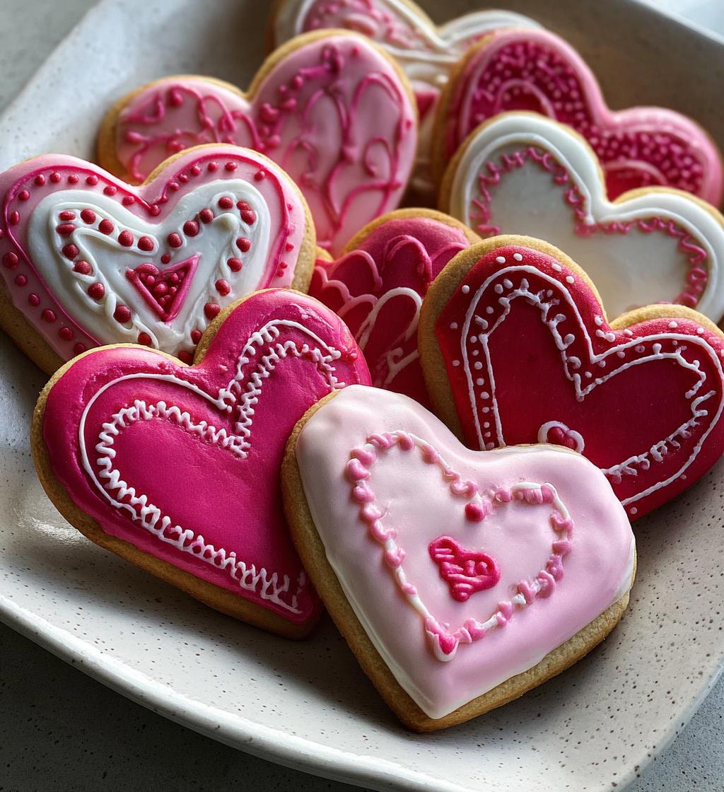 valentine cookies royal icing