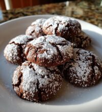 valentine crinkle cookies