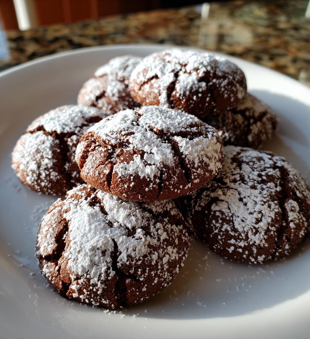 valentine crinkle cookies