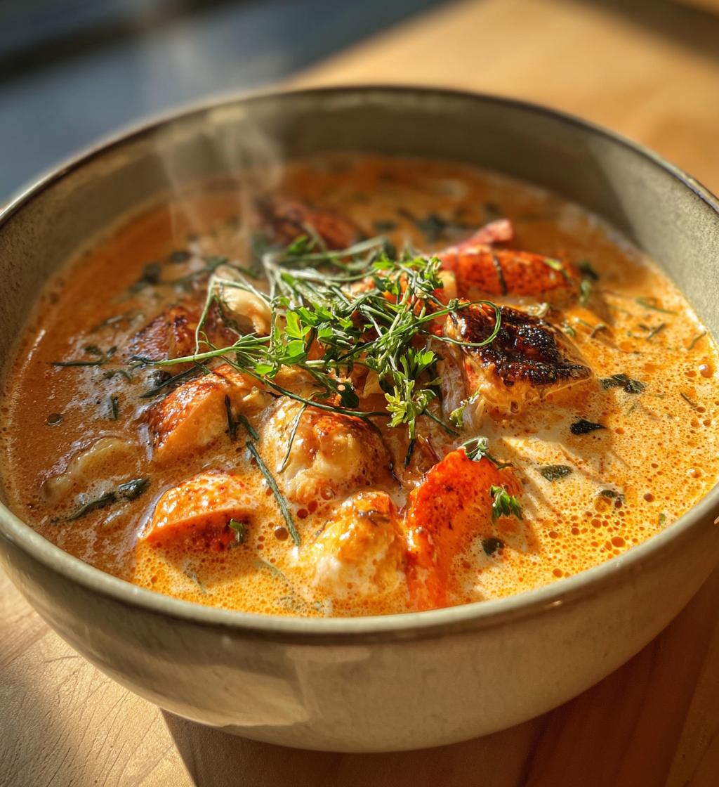 vegan lobster bisque