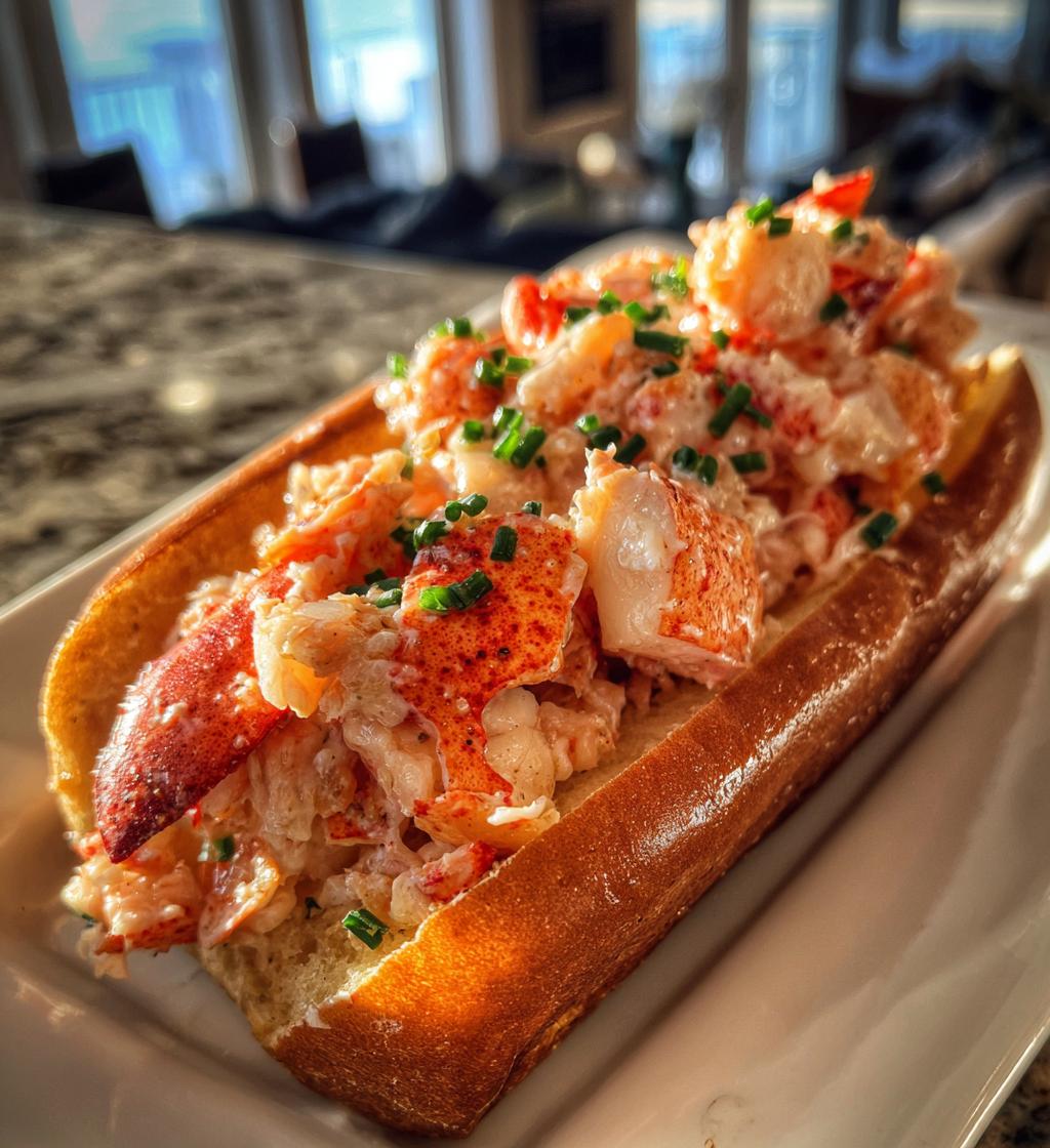warm lobster roll