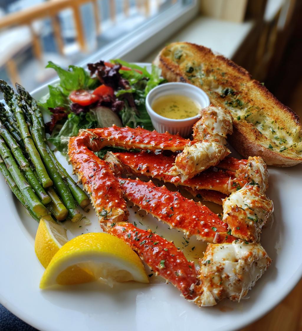 what to serve with king crab legs